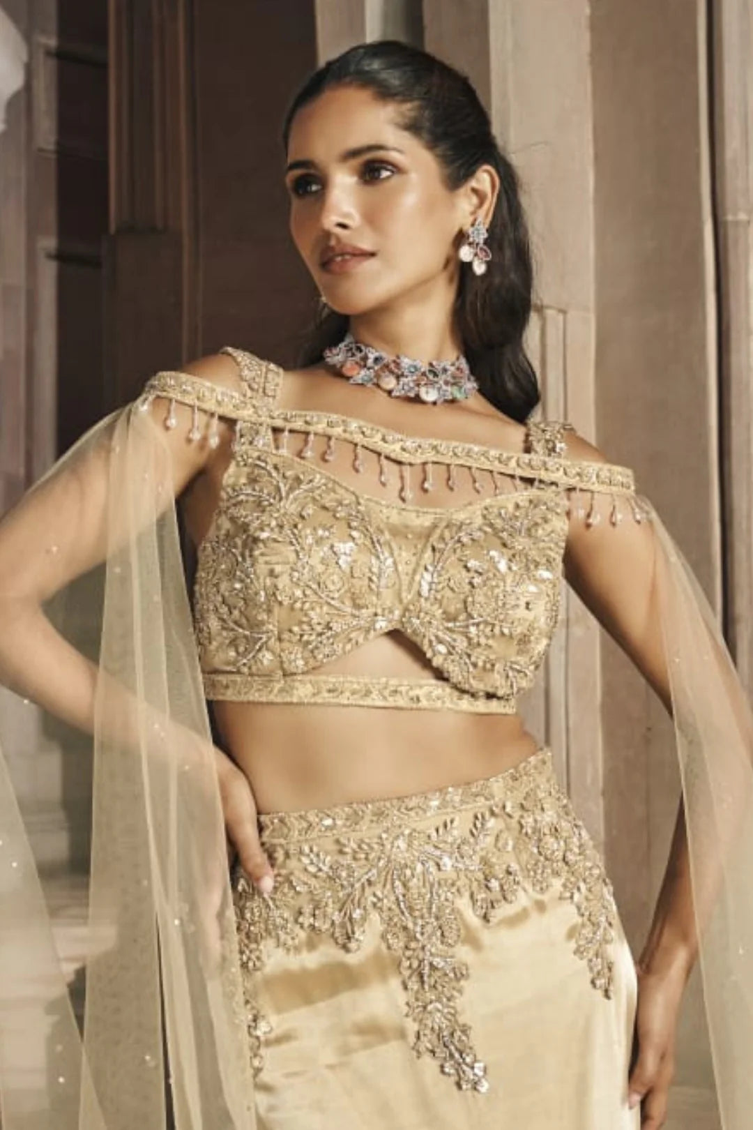 Golden Embellished Mermaid Set