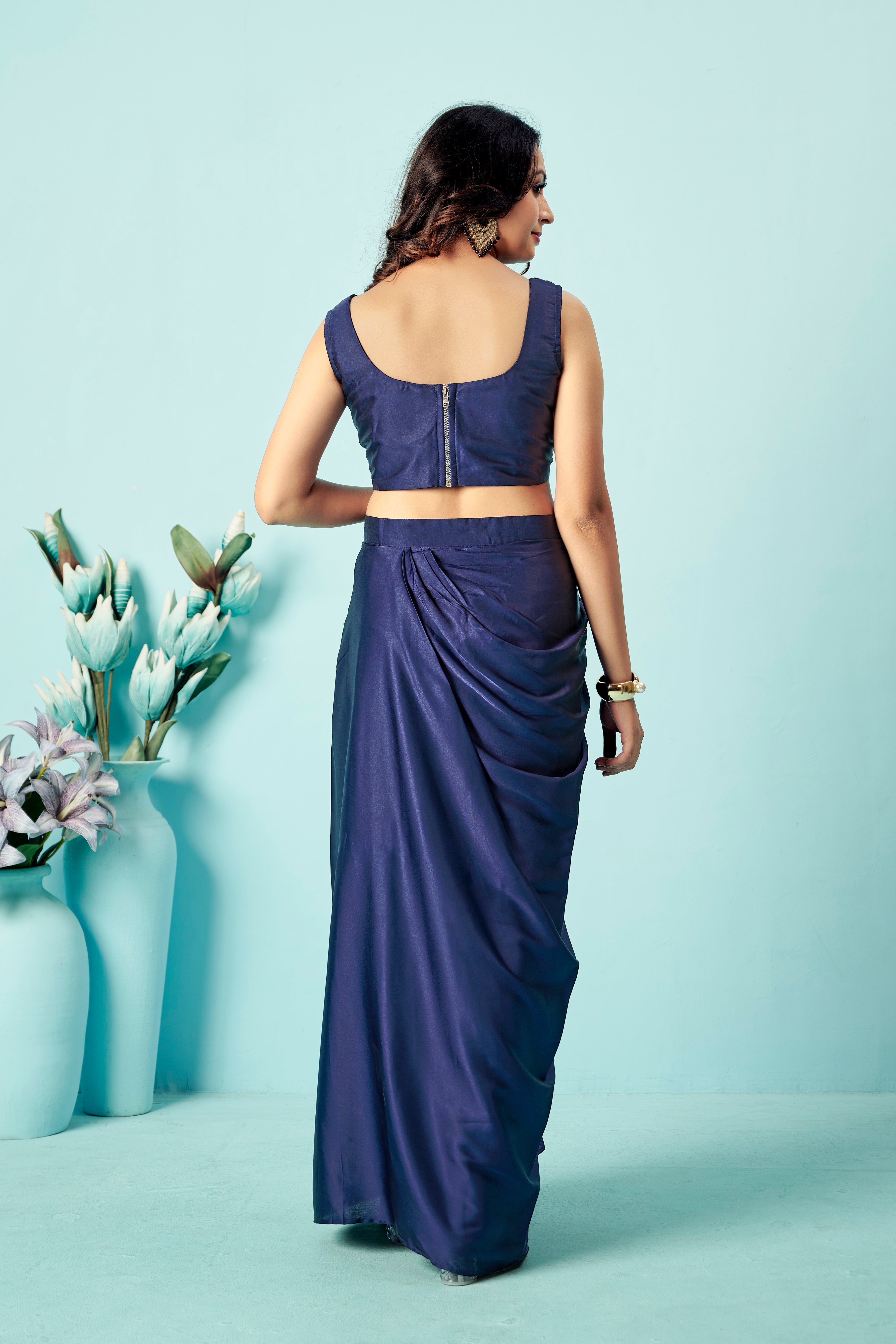 Sapphire Sheen Drape Set