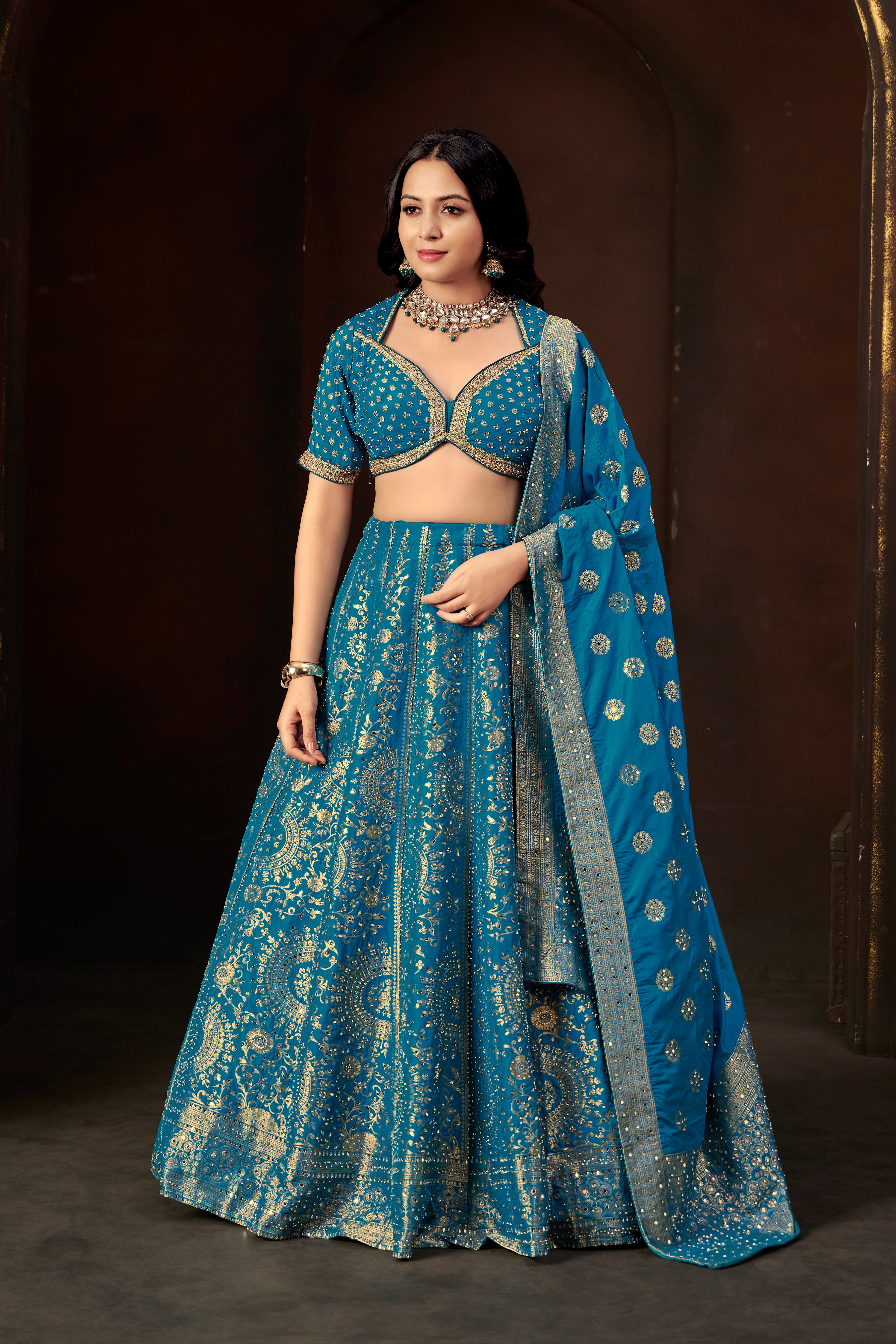 Teal Regal Lehenga