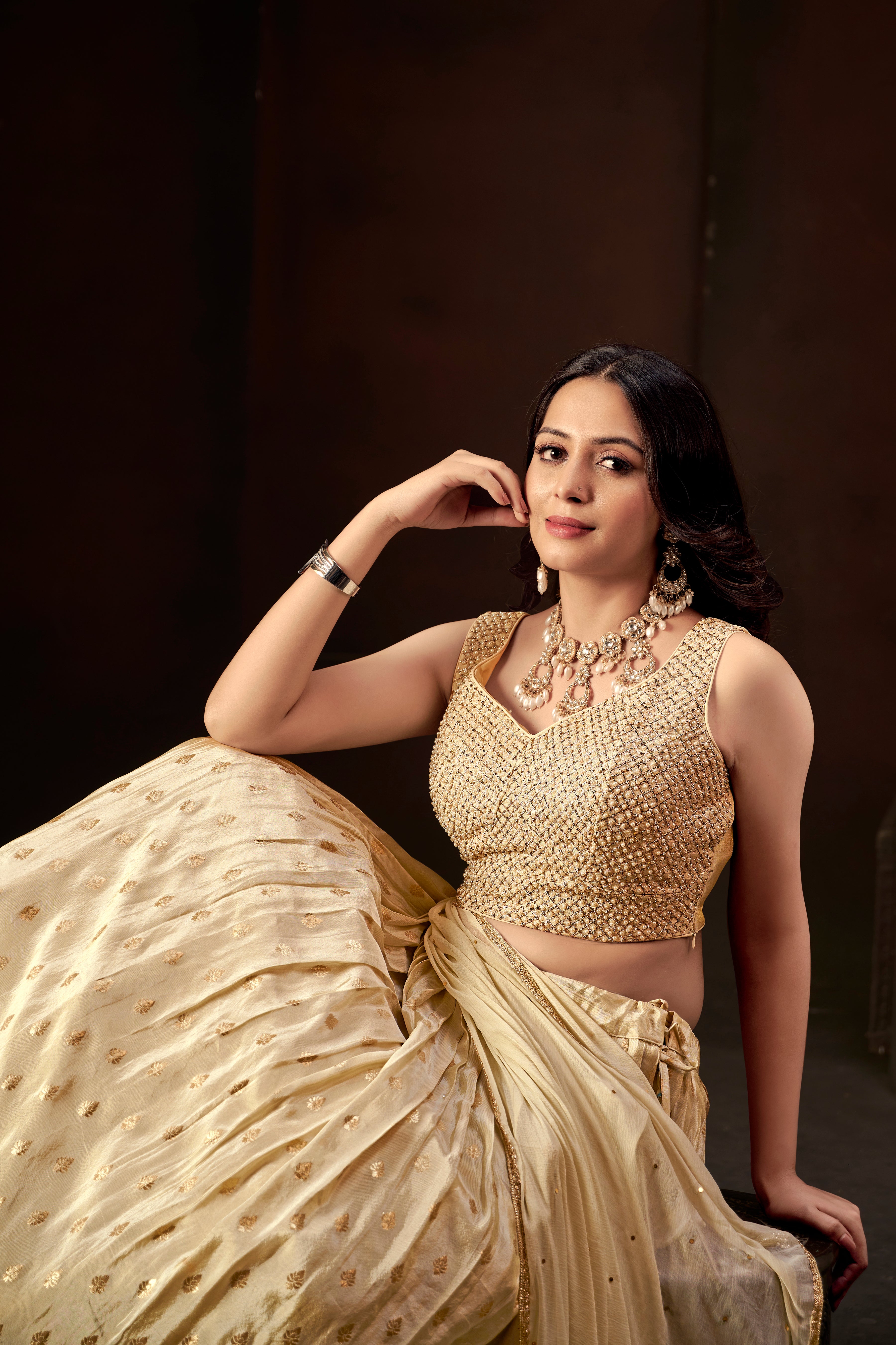 Golden Heritage Lehenga Set