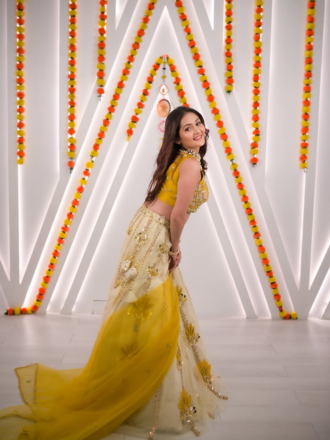 Golden Bloom Lehenga Set