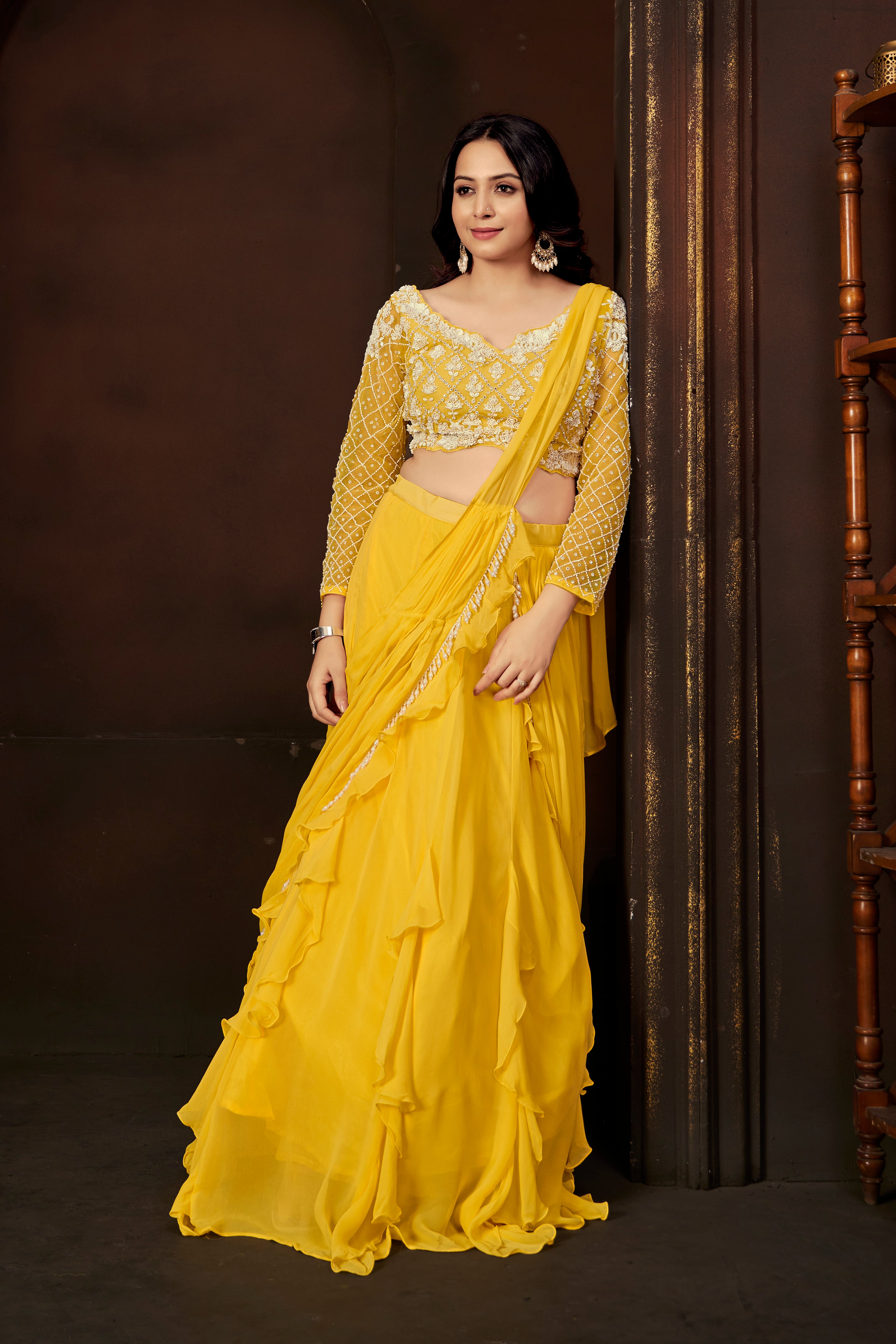 Sunlit Ruffle Lehenga Set