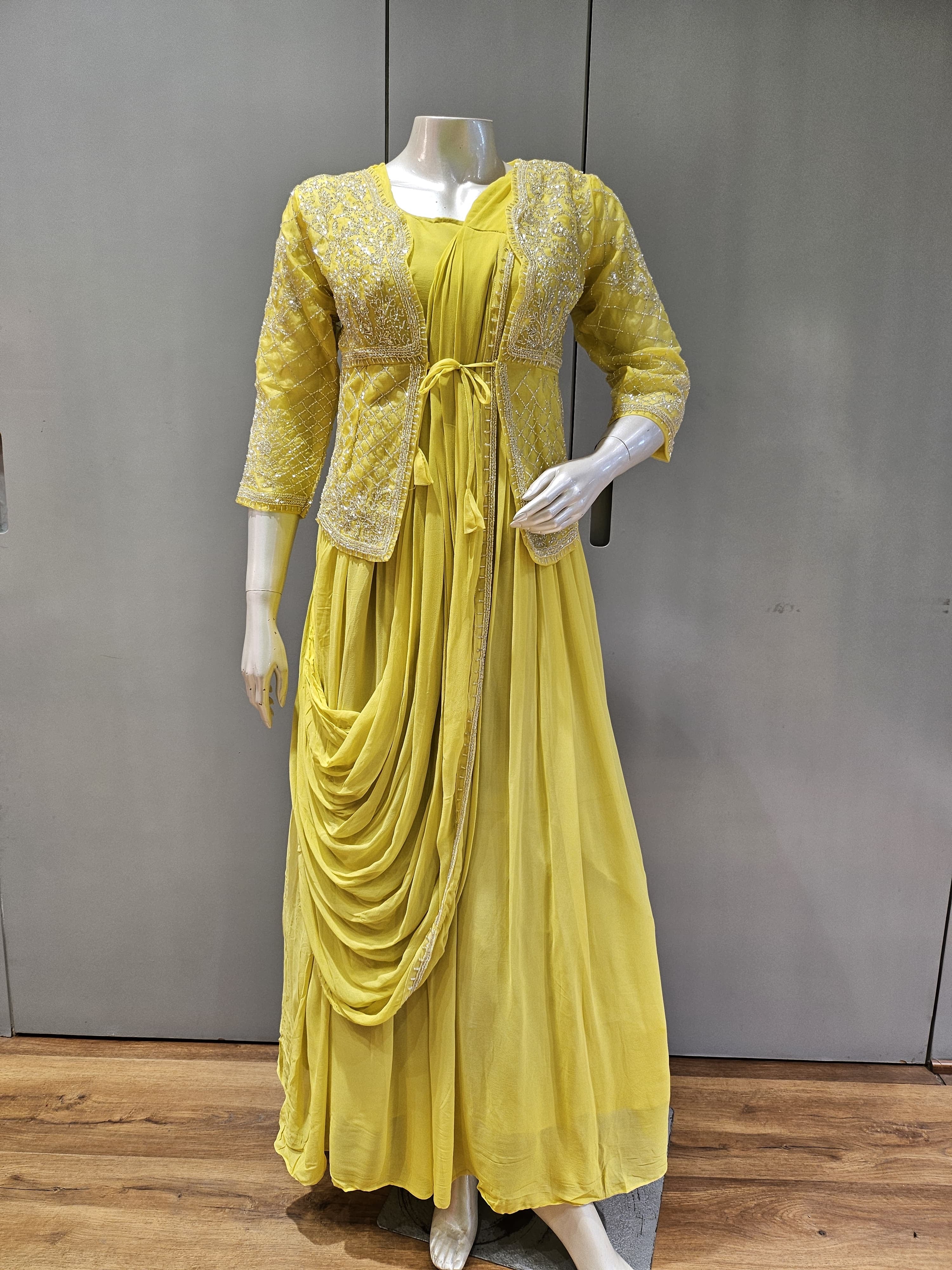 Sunlit Draped Anarkali Set