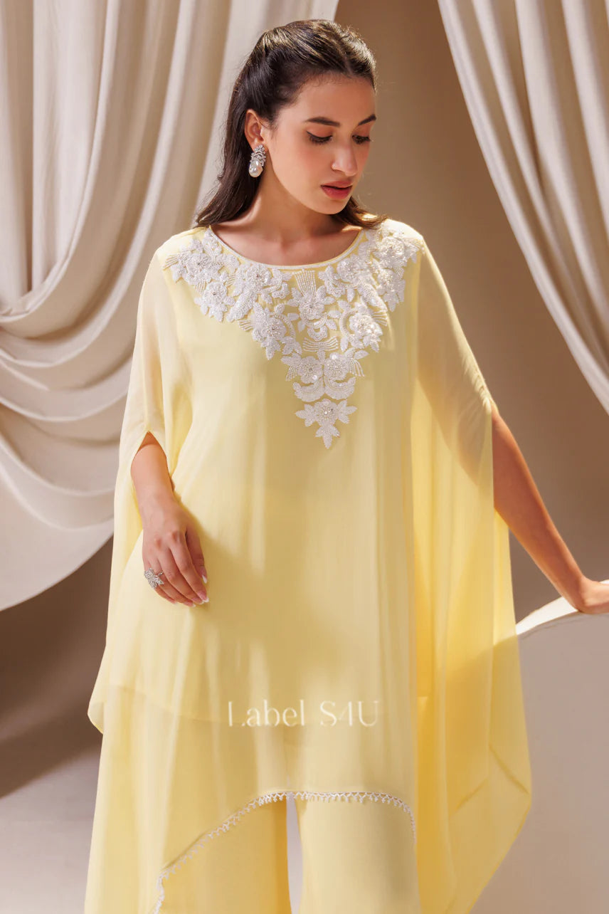 Lemon Blossom Kaftan Set