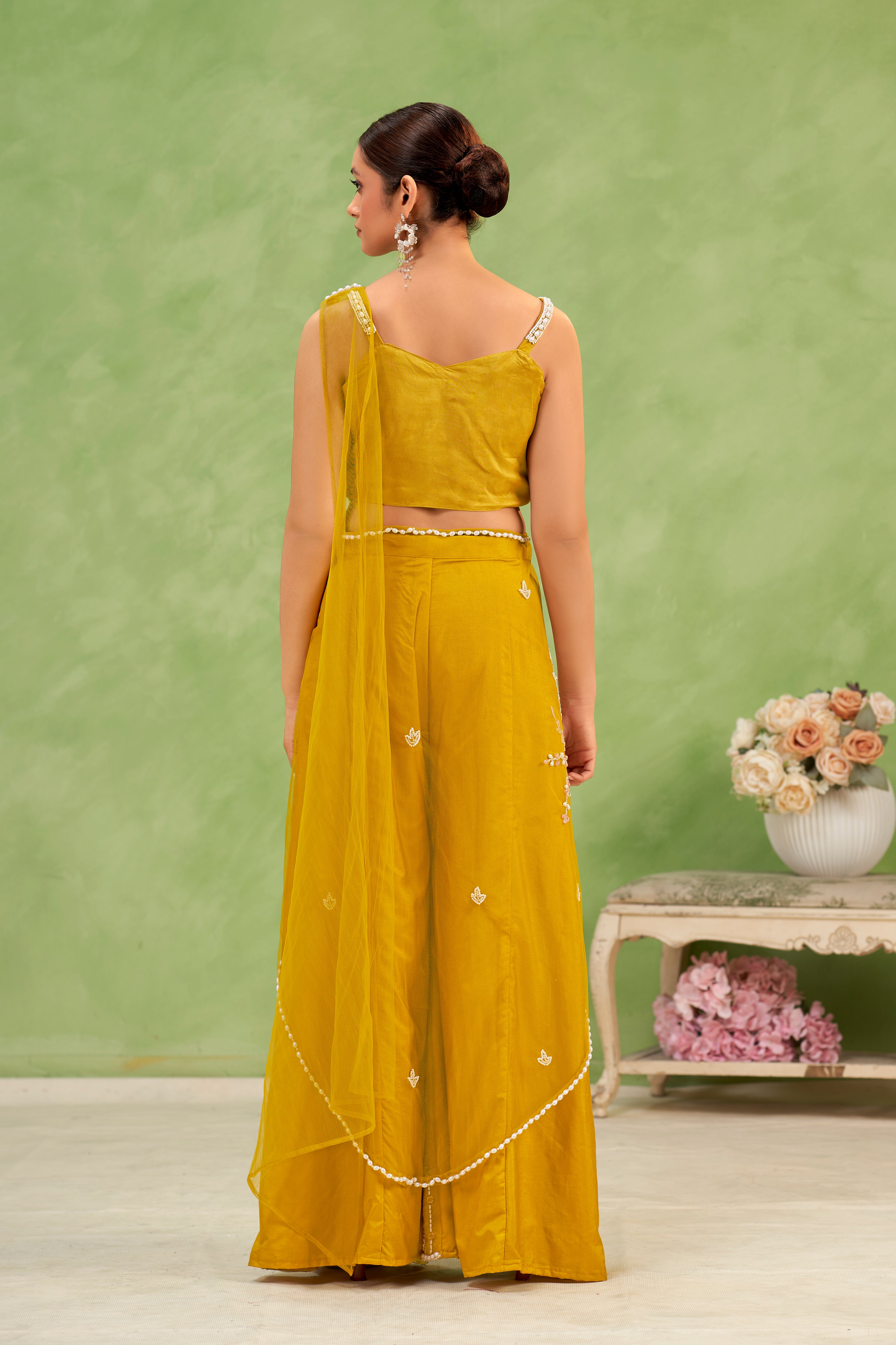 Marigold Bloom Sharara Set