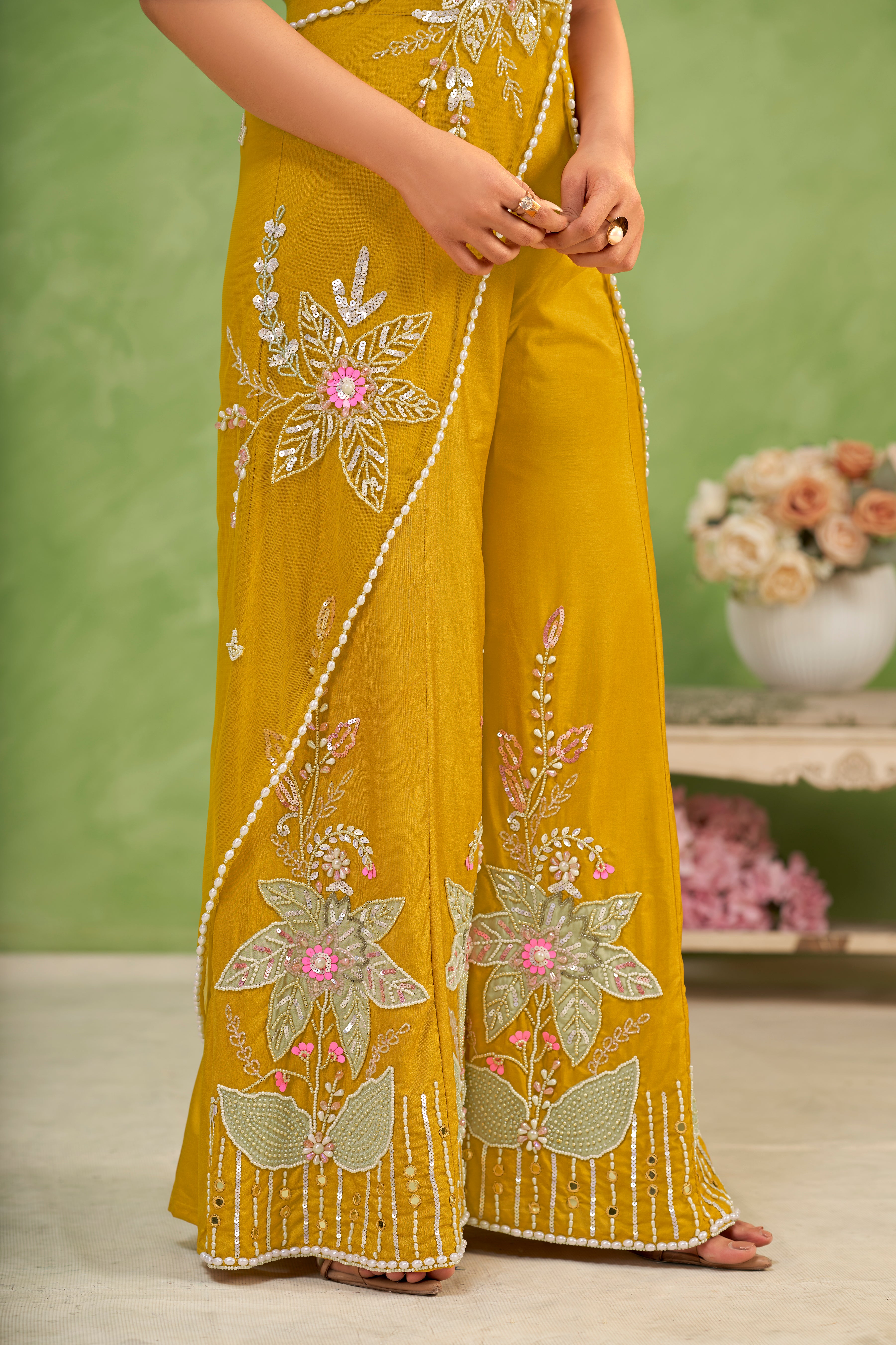 Marigold Bloom Sharara Set
