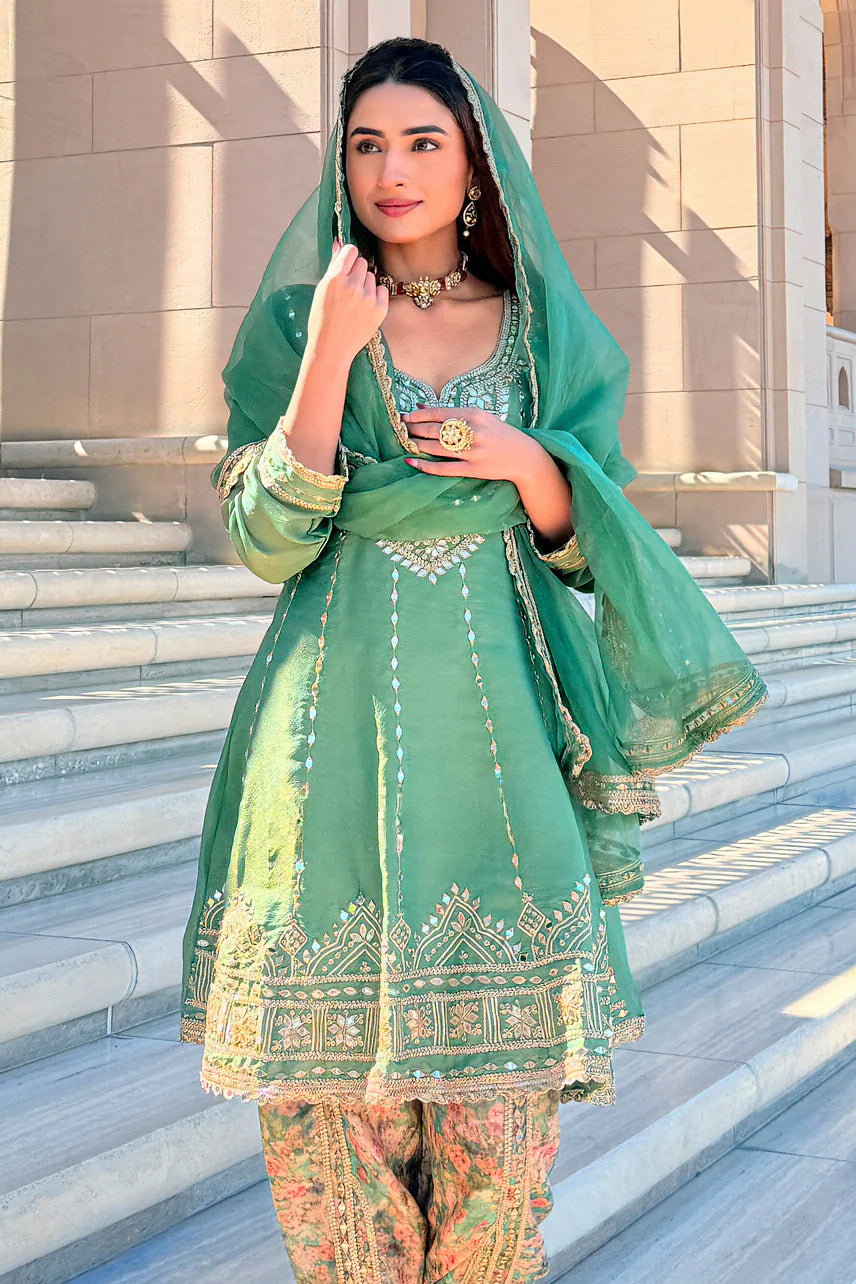Emerald Patiala Set
