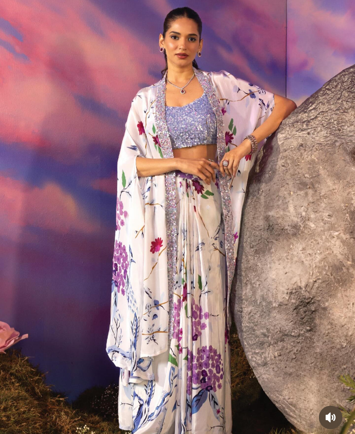 Iris Bloom Drape Set