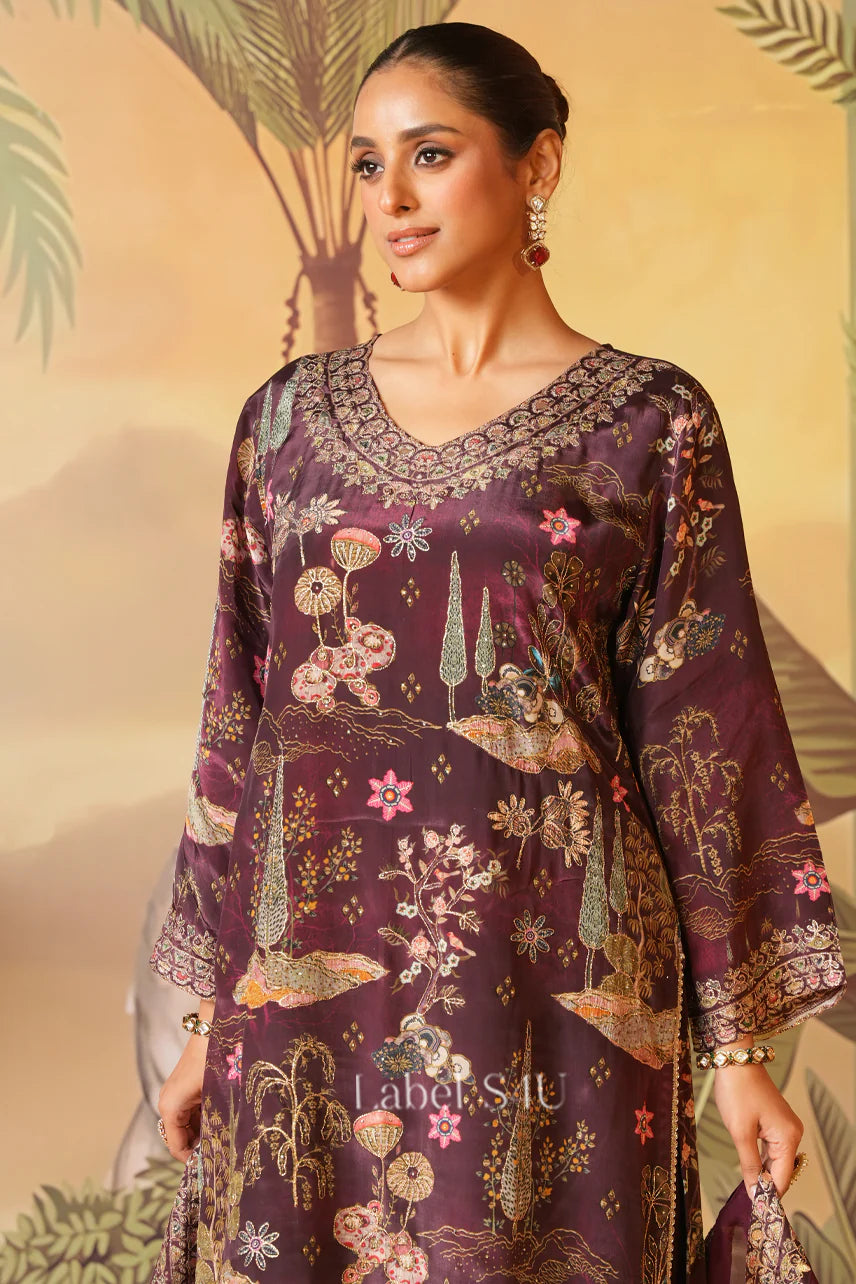 Plum Meadow Printed Suit Set