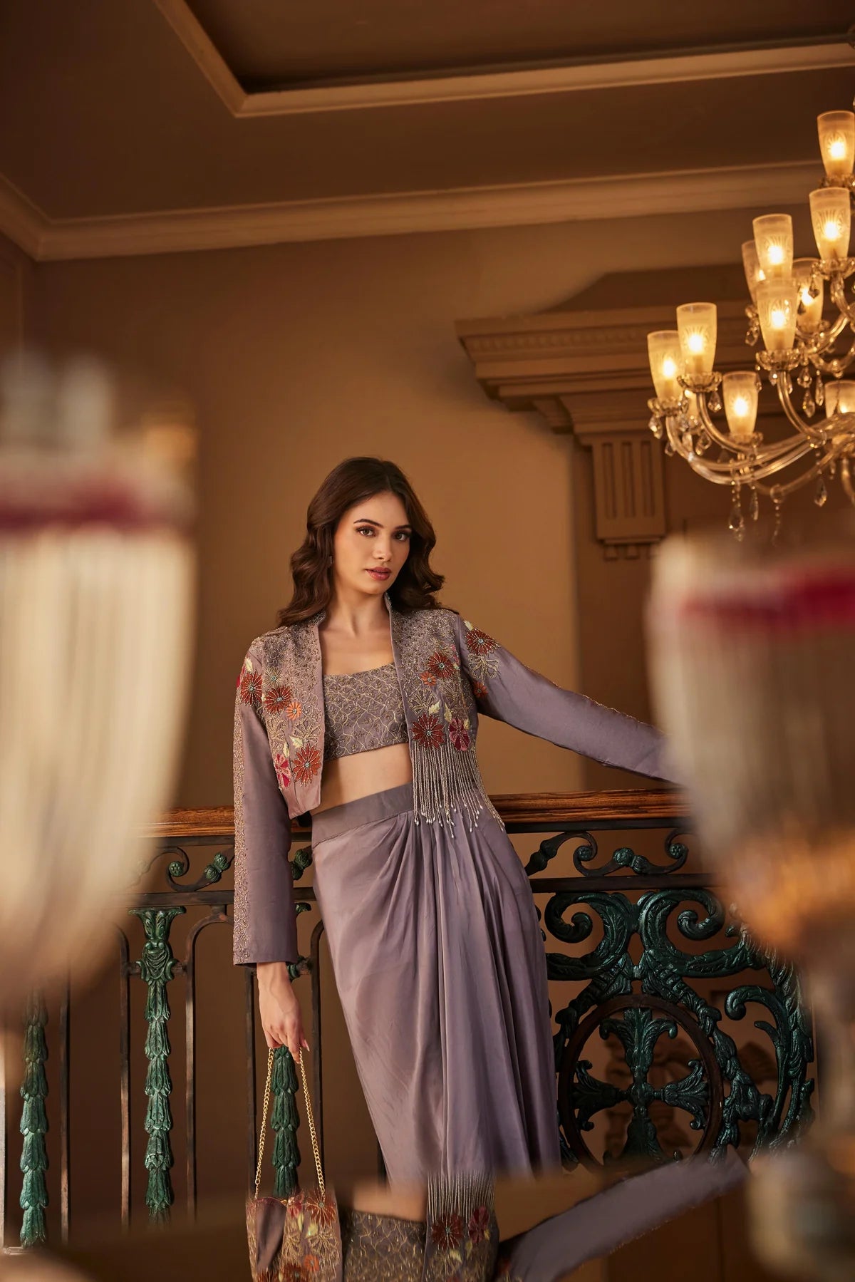 Mauve Orchid Drape Set