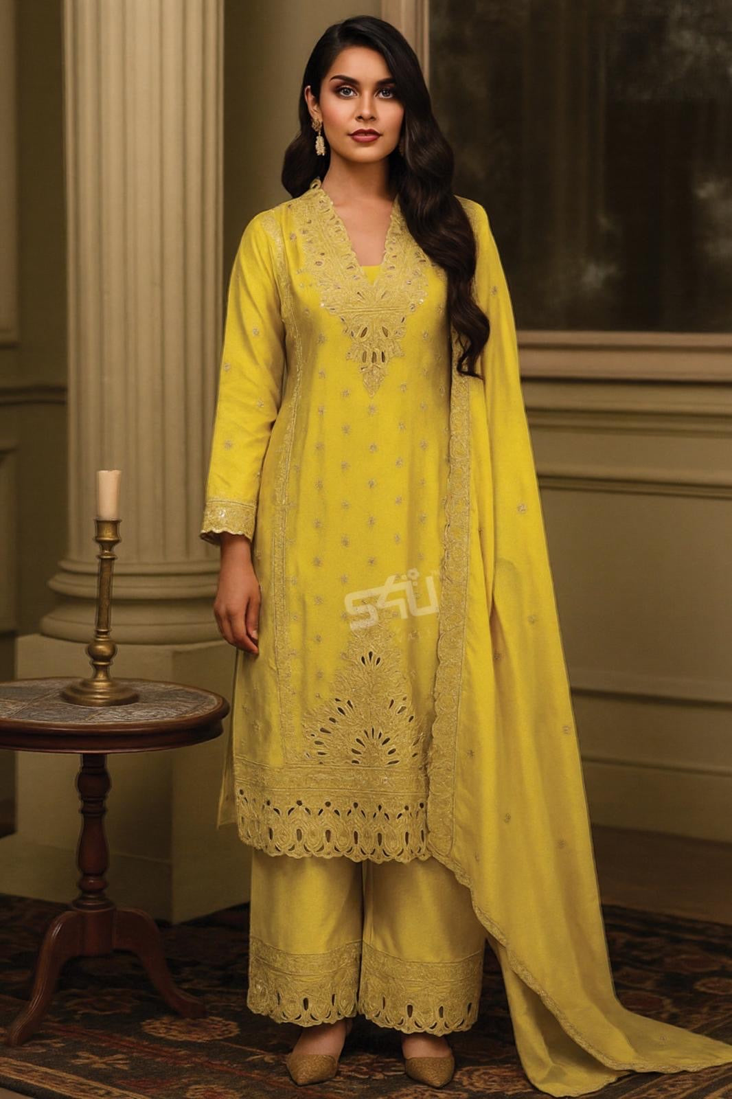 Golden Marigold Suit Set