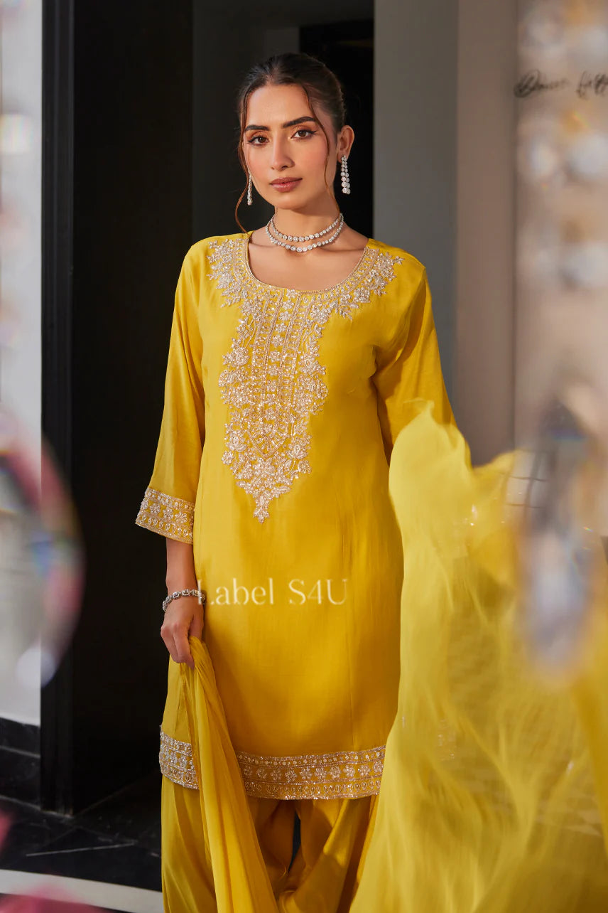 Sunlit Marigold Kurta Set