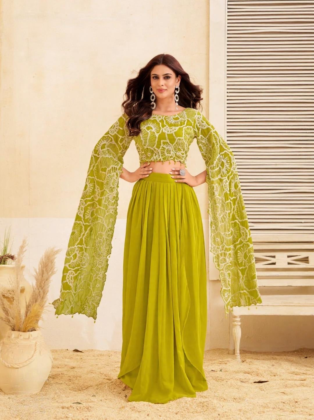 Olive Breeze Lehenga Set