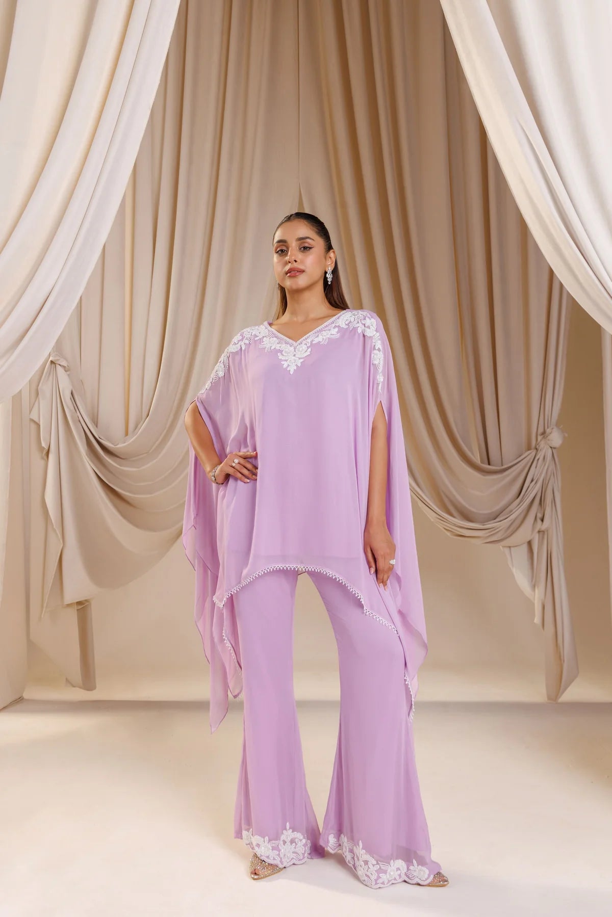 Lilac Breeze Kaftan Set
