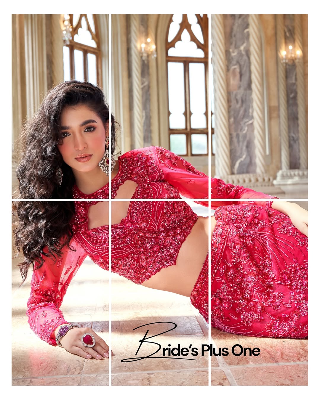 Crimson Mermaid Lehenga Set