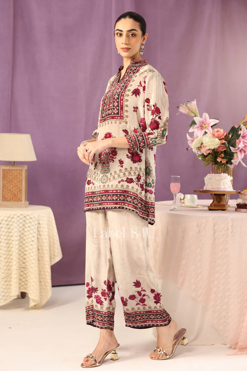 Sandrose Embroidered Suit Set