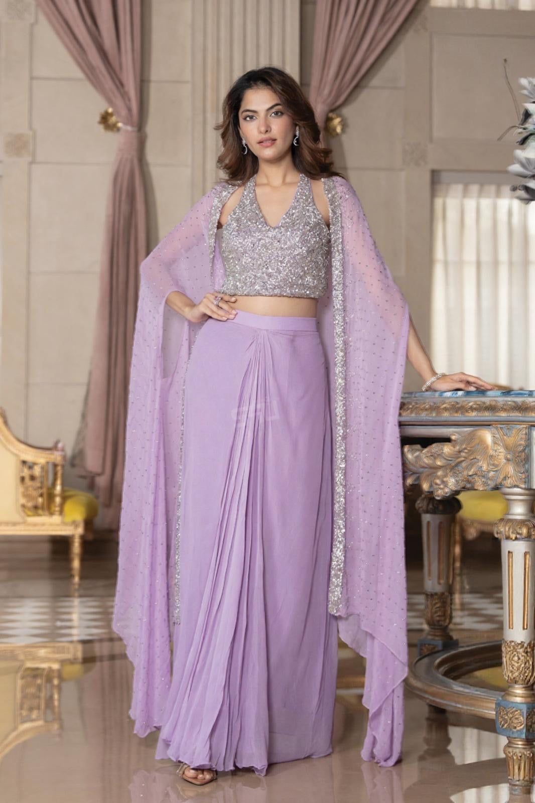 Lilac Stardust Drape Set