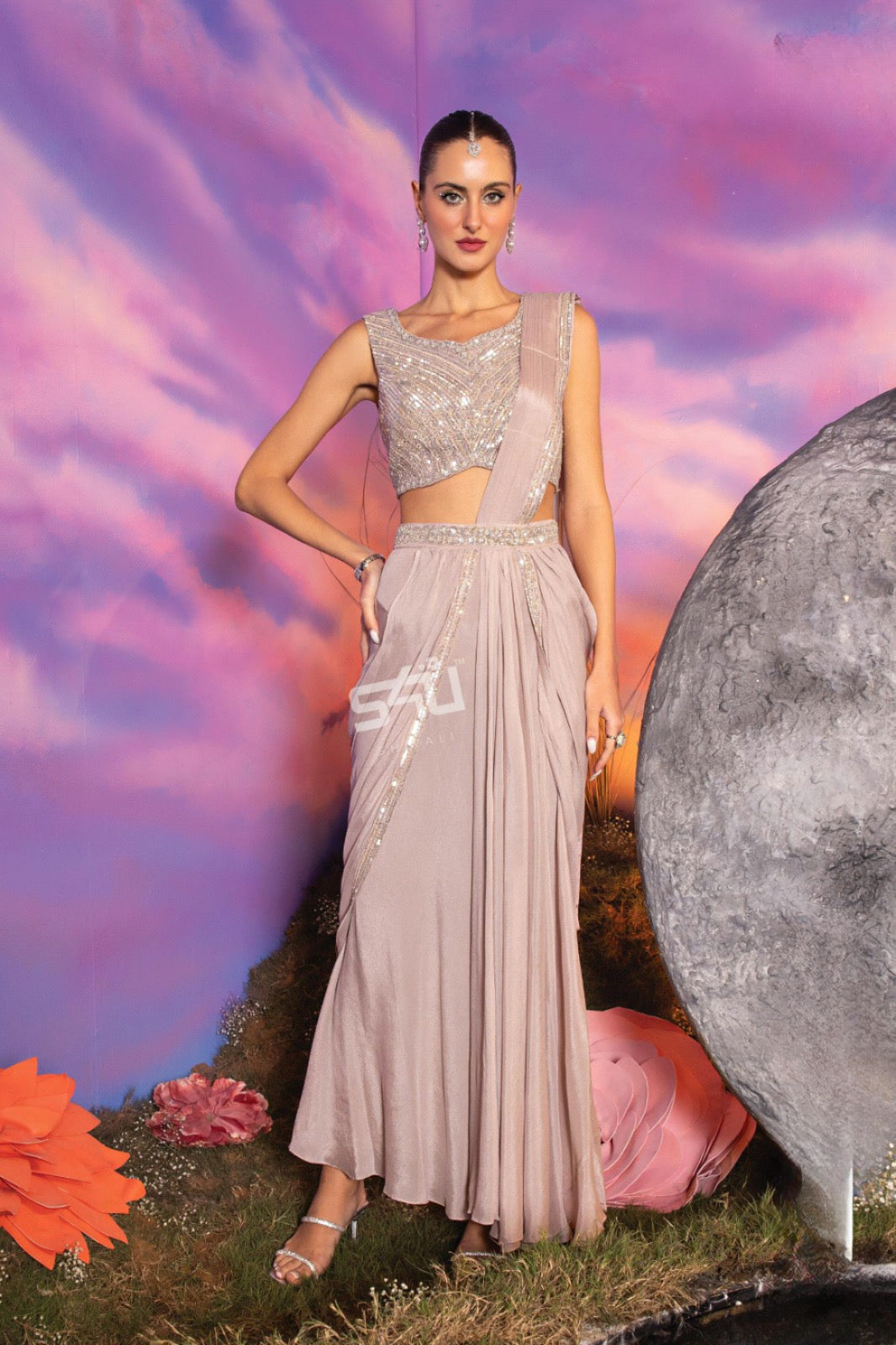 Moonlit Rose Drape Set