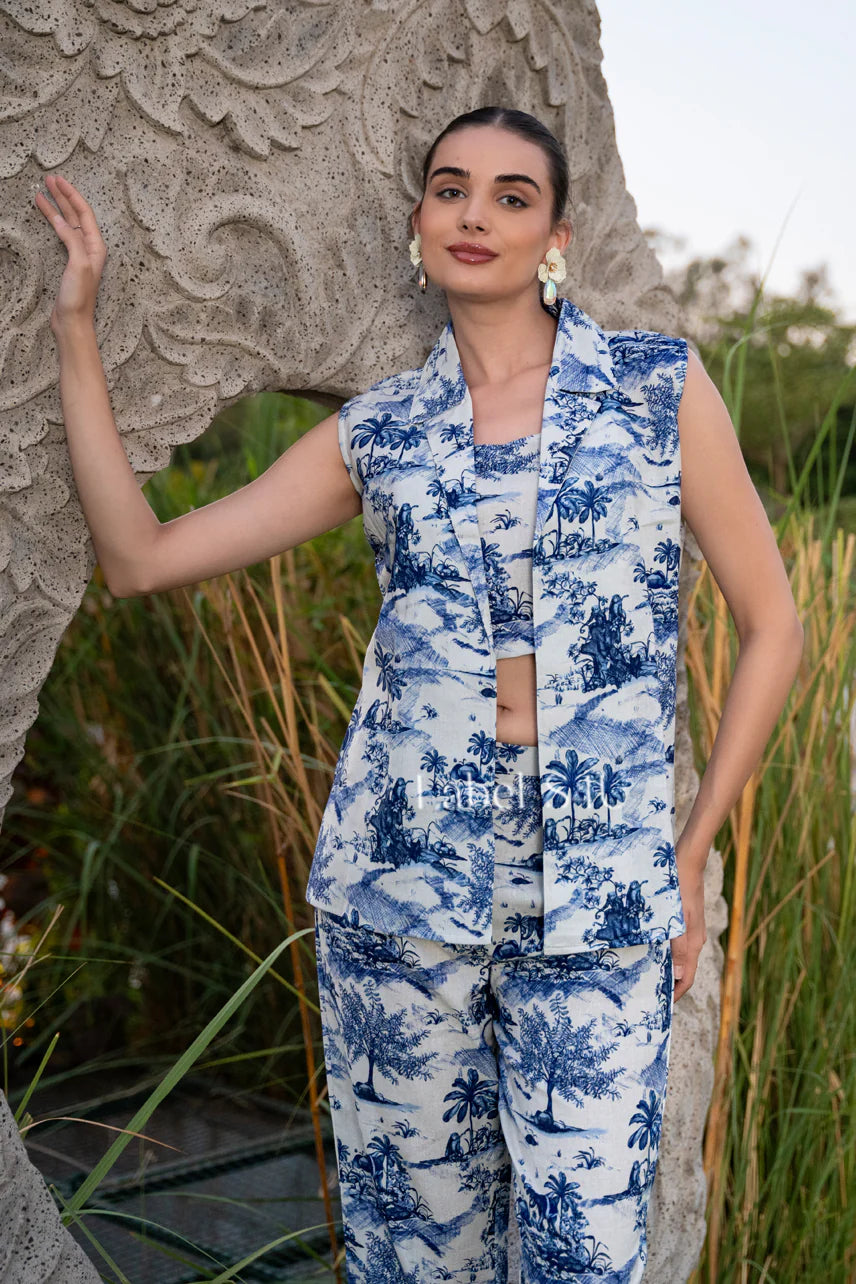 Indigo Palm Co-ord Set