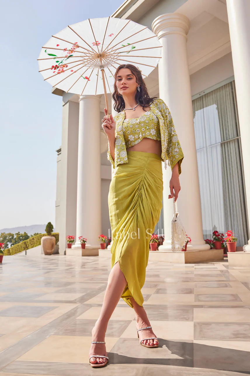 Lime Blossom Drape Set