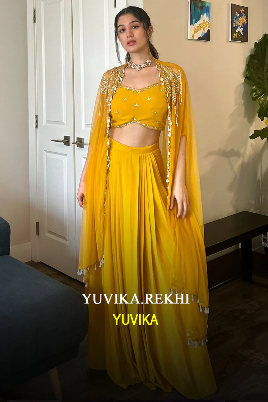 Marigold Bloom Lehenga Set