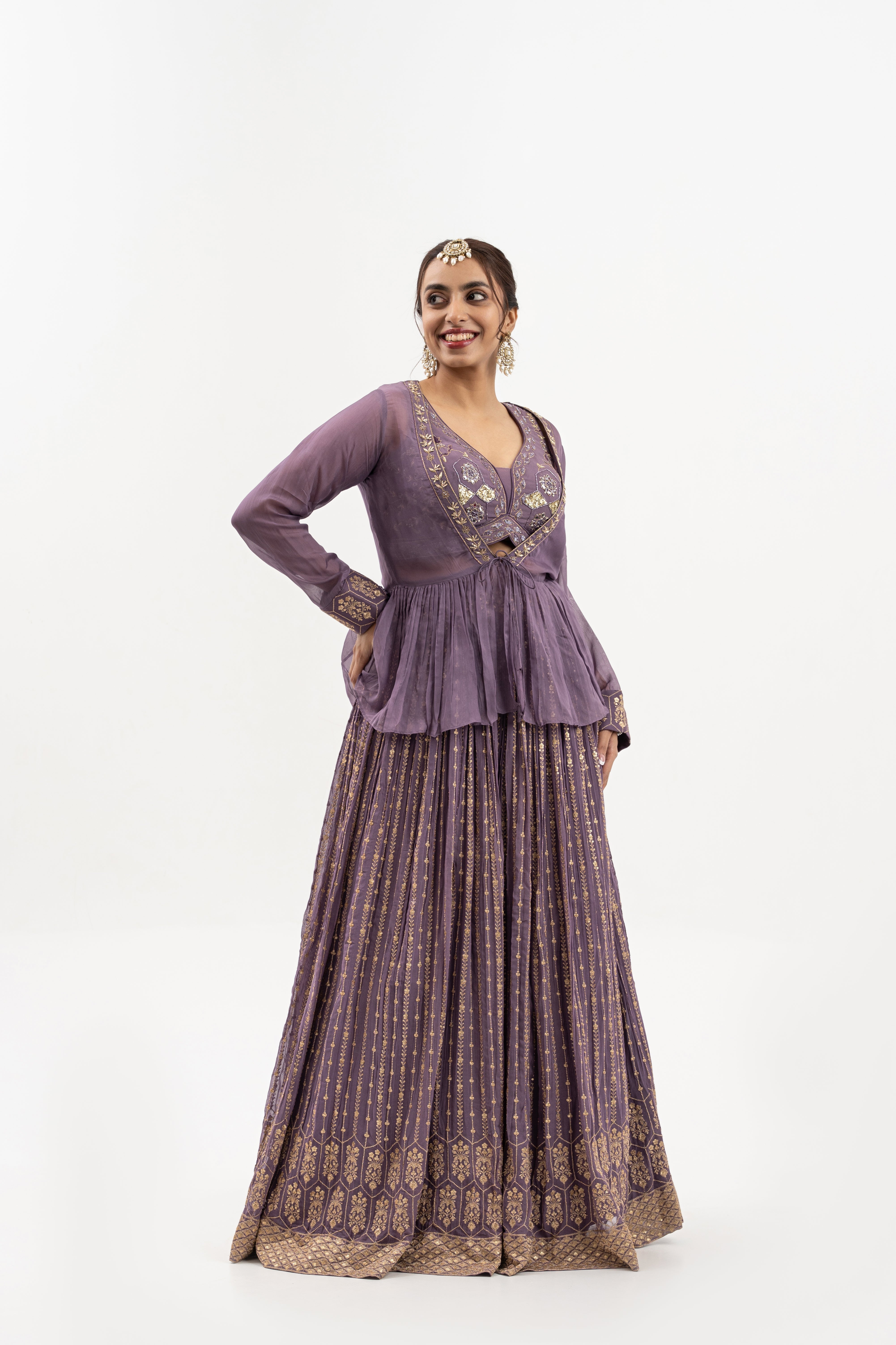 Lavender Royale Lehenga Set