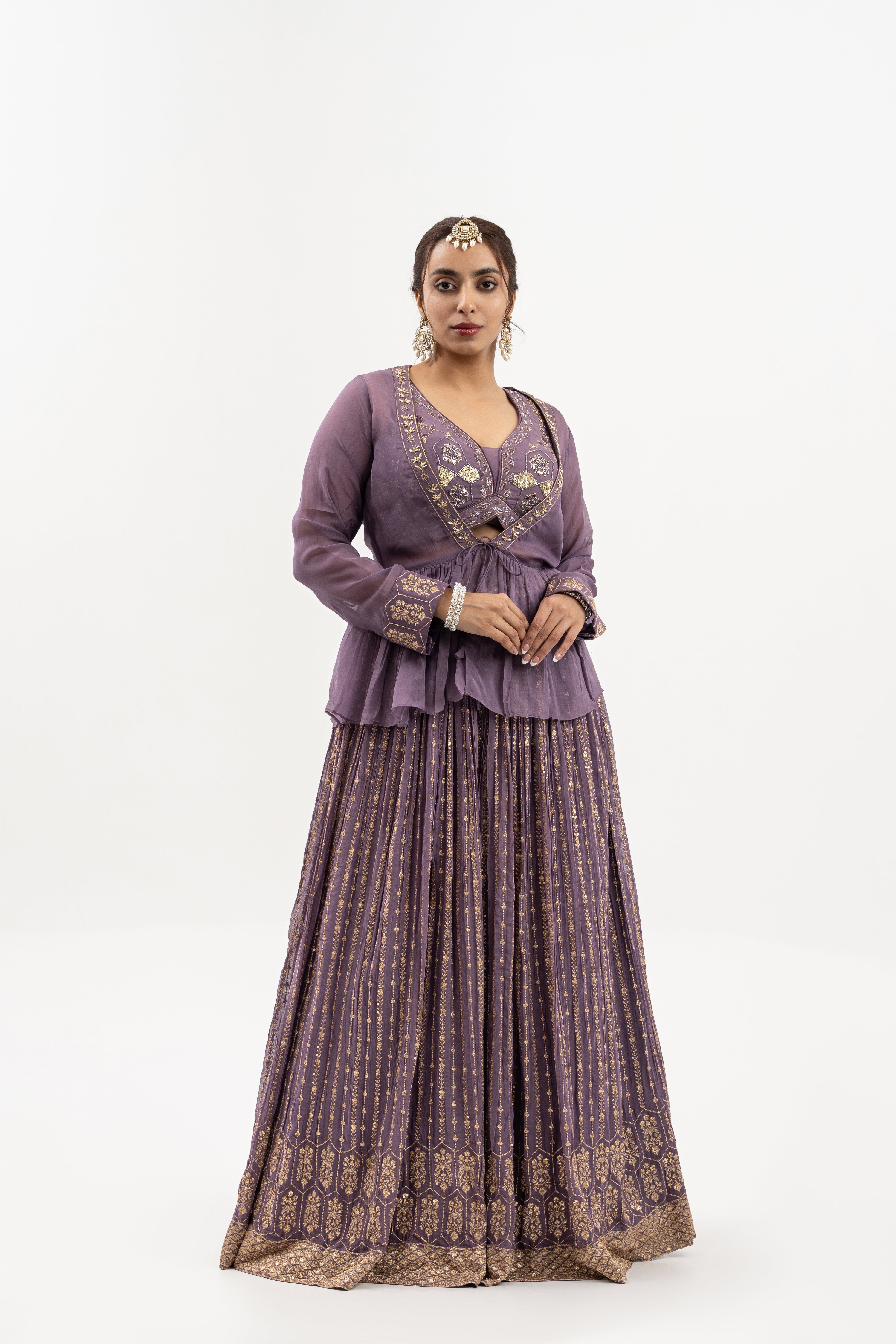 Lavender Royale Lehenga Set