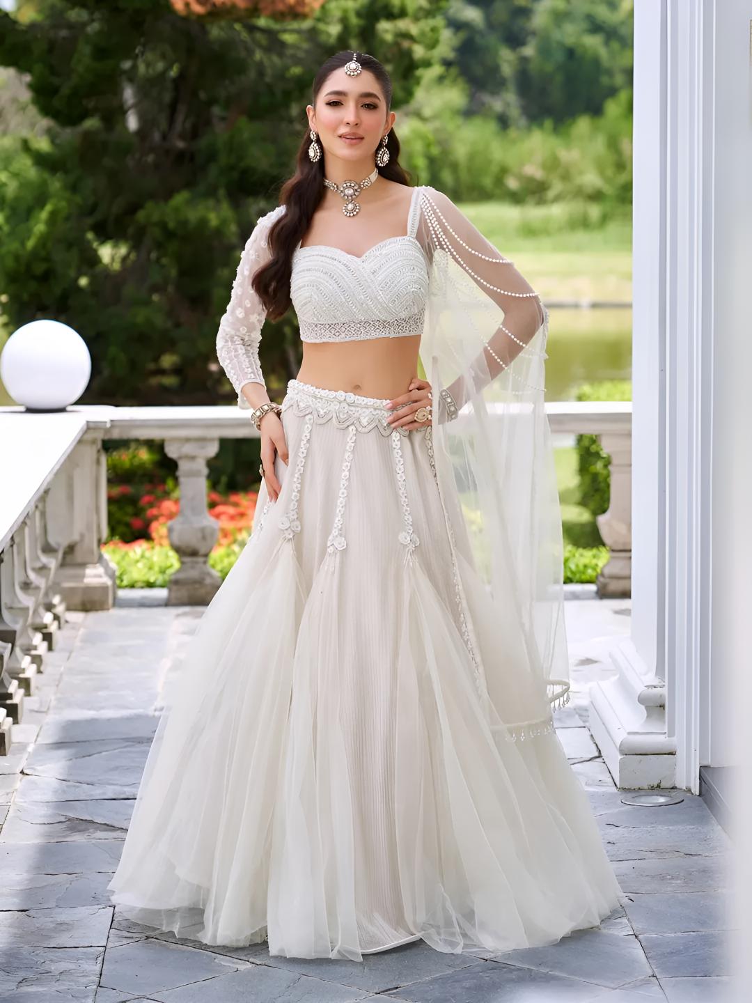Ivory Pearl Lehenga Set