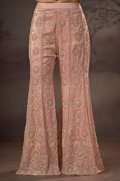 Blush Rosette Sharara Set
