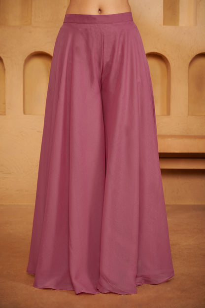 Blush Mauve Sharara Set