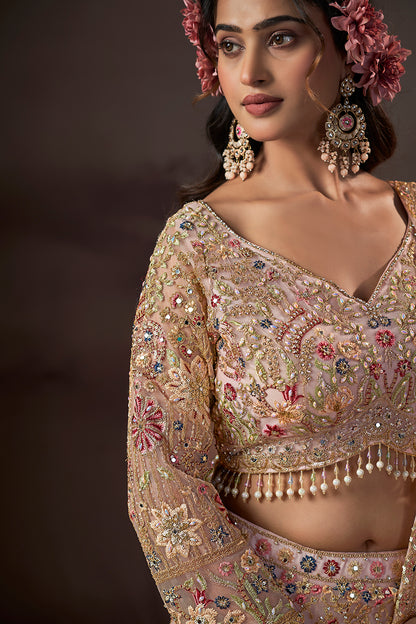 Champagne Garden Bridal Lehenga
