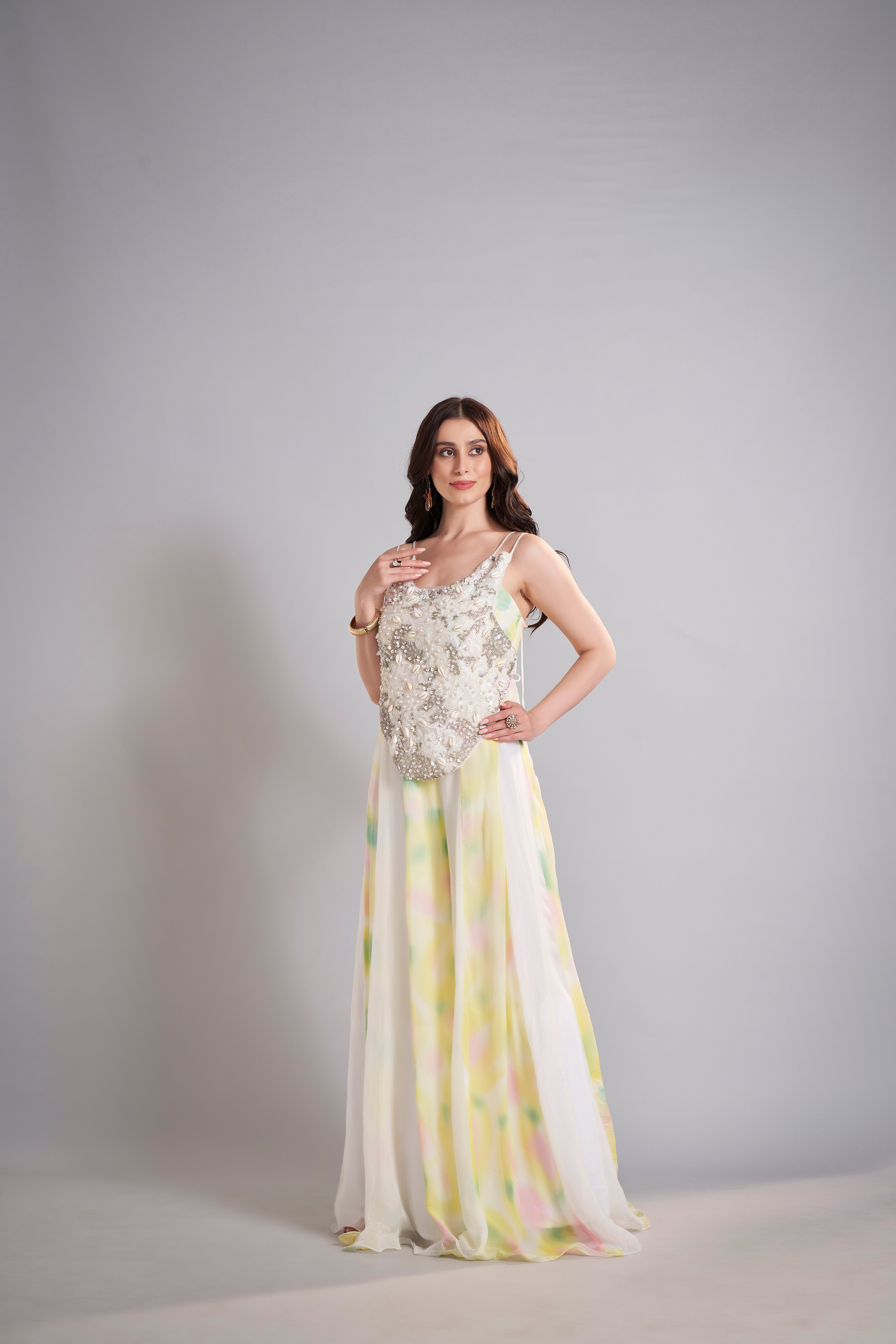 Ivory Shell Embellished Top