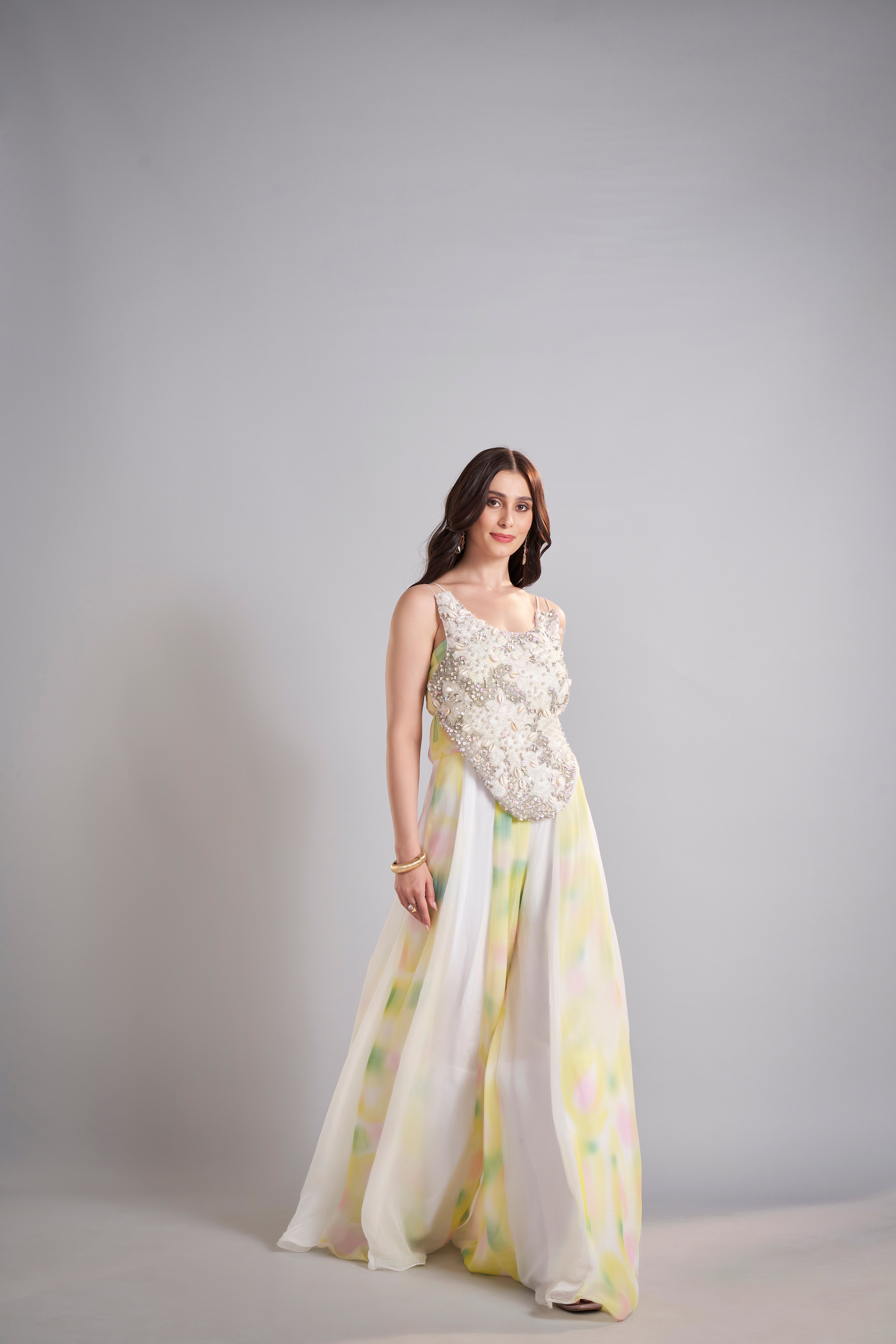 Ivory Shell Embellished Top