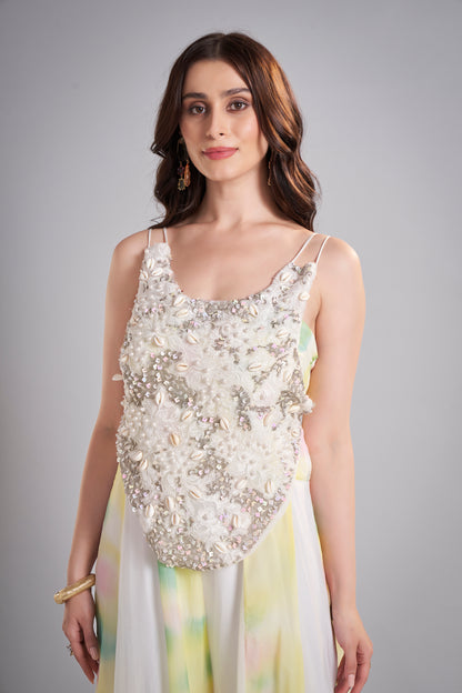 Ivory Shell Embellished Top