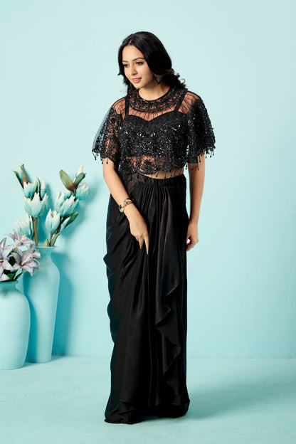 Midnight Fringe Drape Set