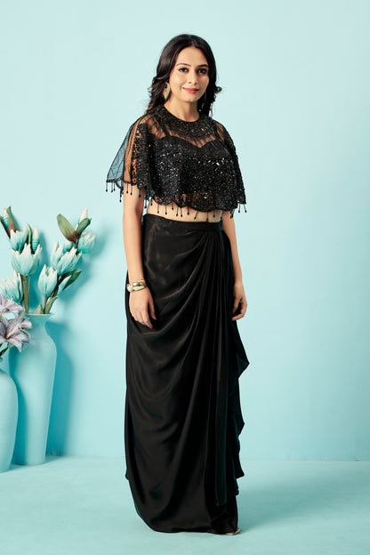Midnight Fringe Drape Set