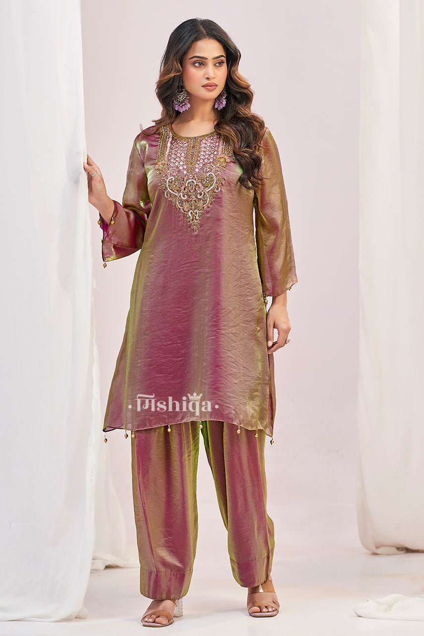 Plum Aura Kurta Set