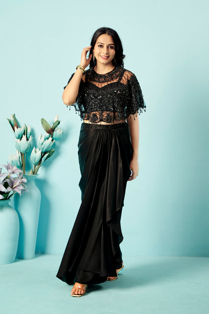 Midnight Fringe Drape Set