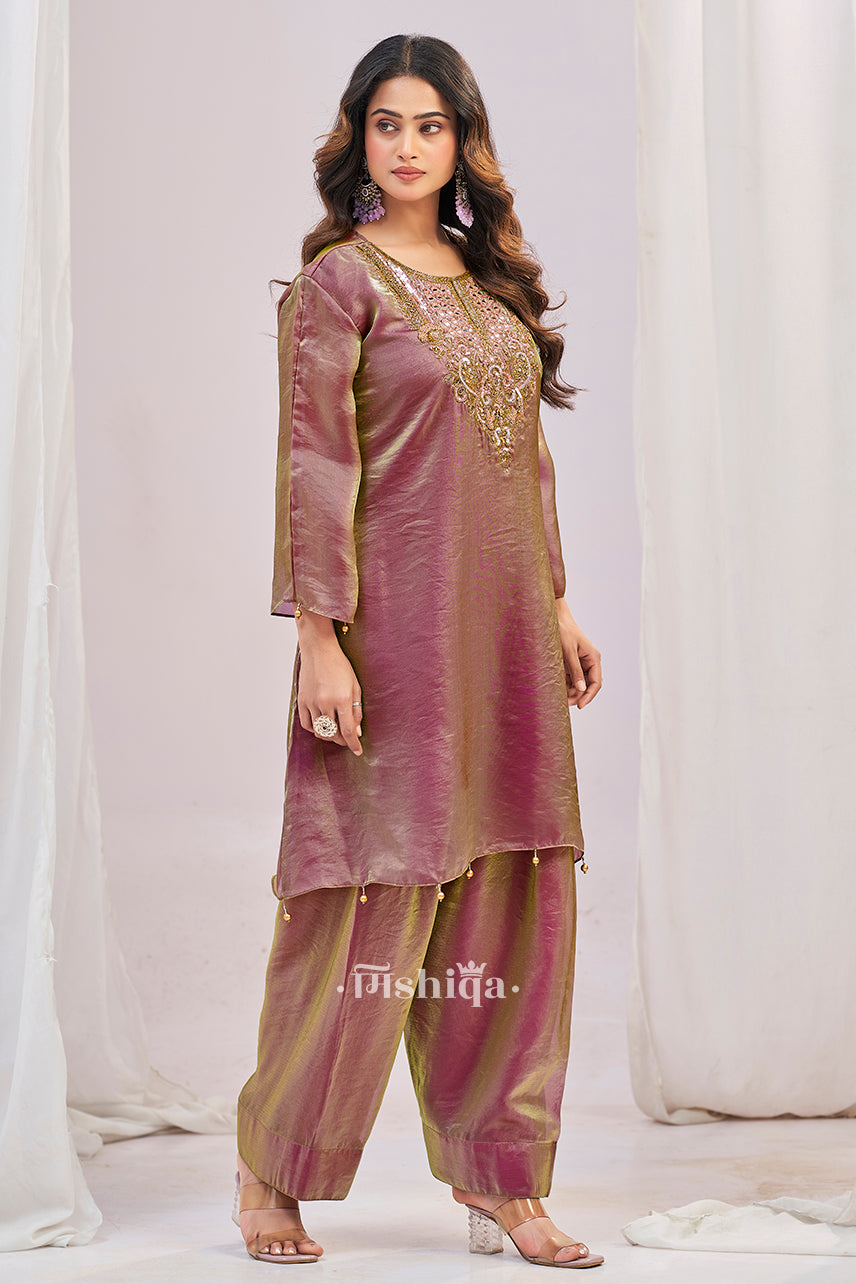 Plum Aura Kurta Set