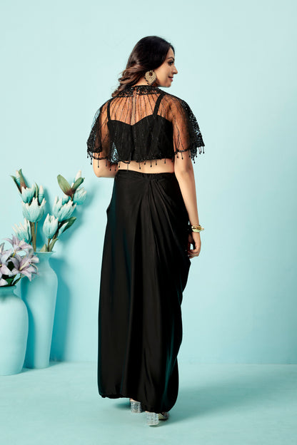 Midnight Fringe Drape Set