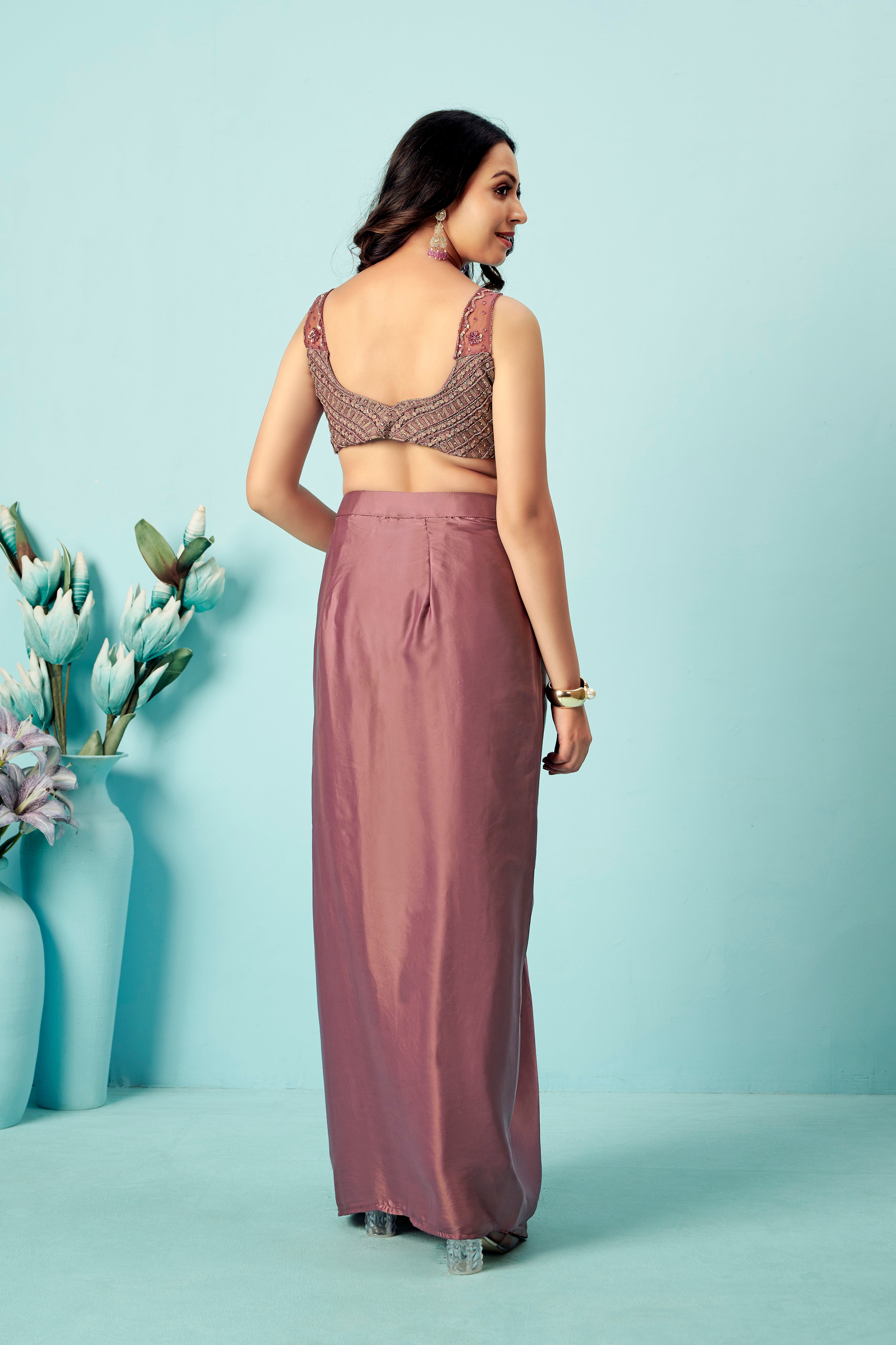 Dusty Mauve Cape Drape Set