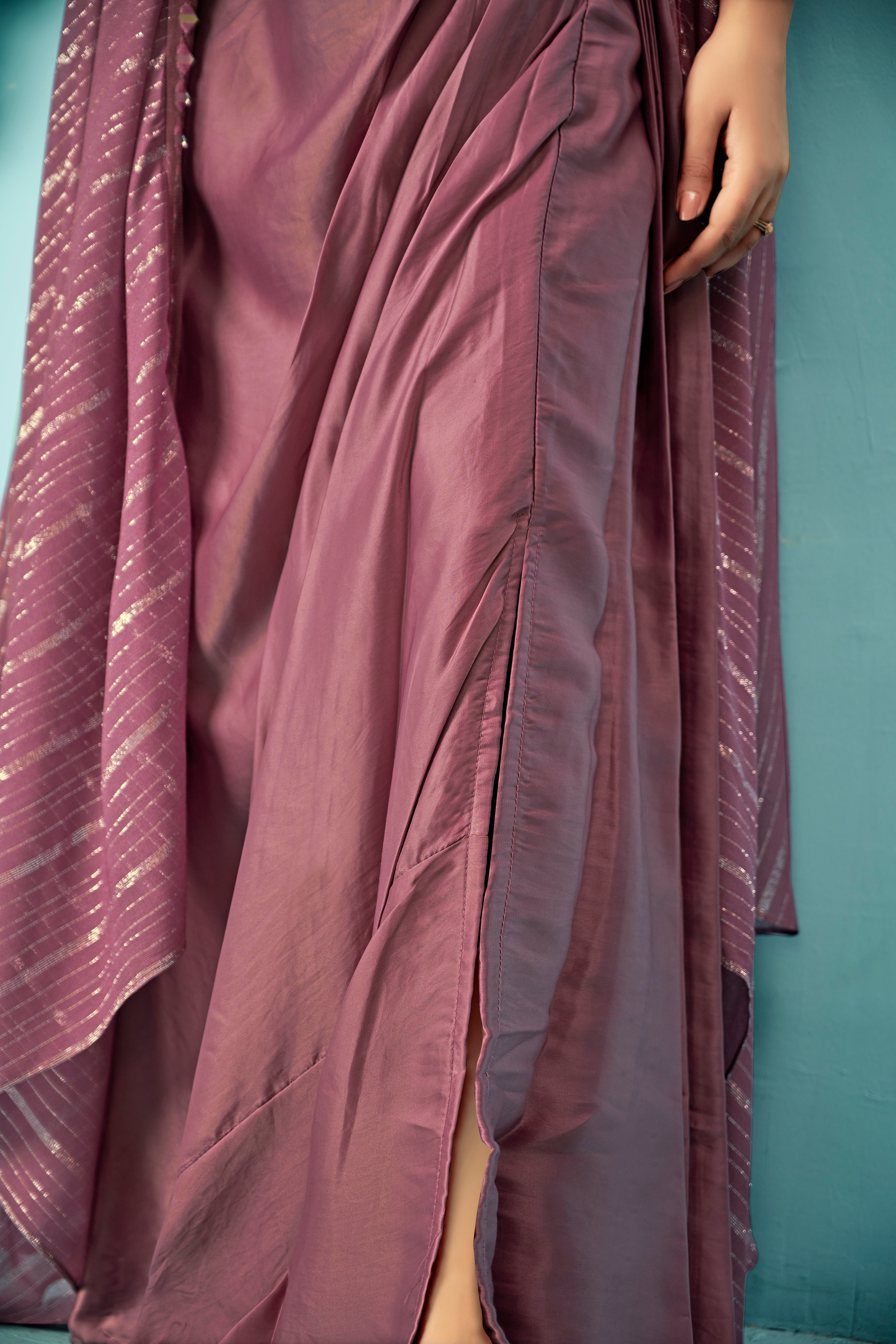 Dusty Mauve Cape Drape Set