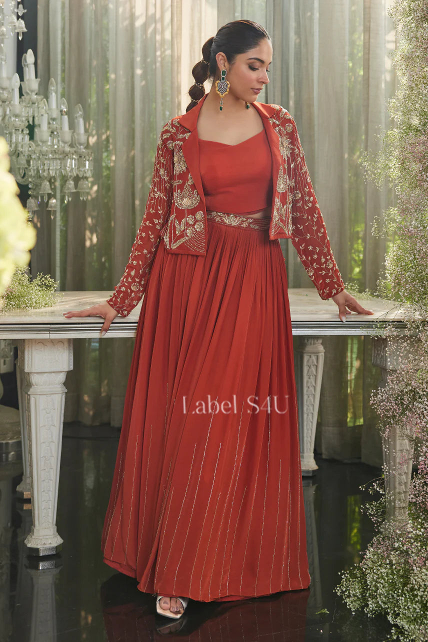 Rust Ember Jacket Set