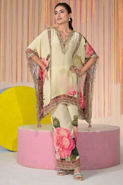 Blush Meadow Kaftan Set