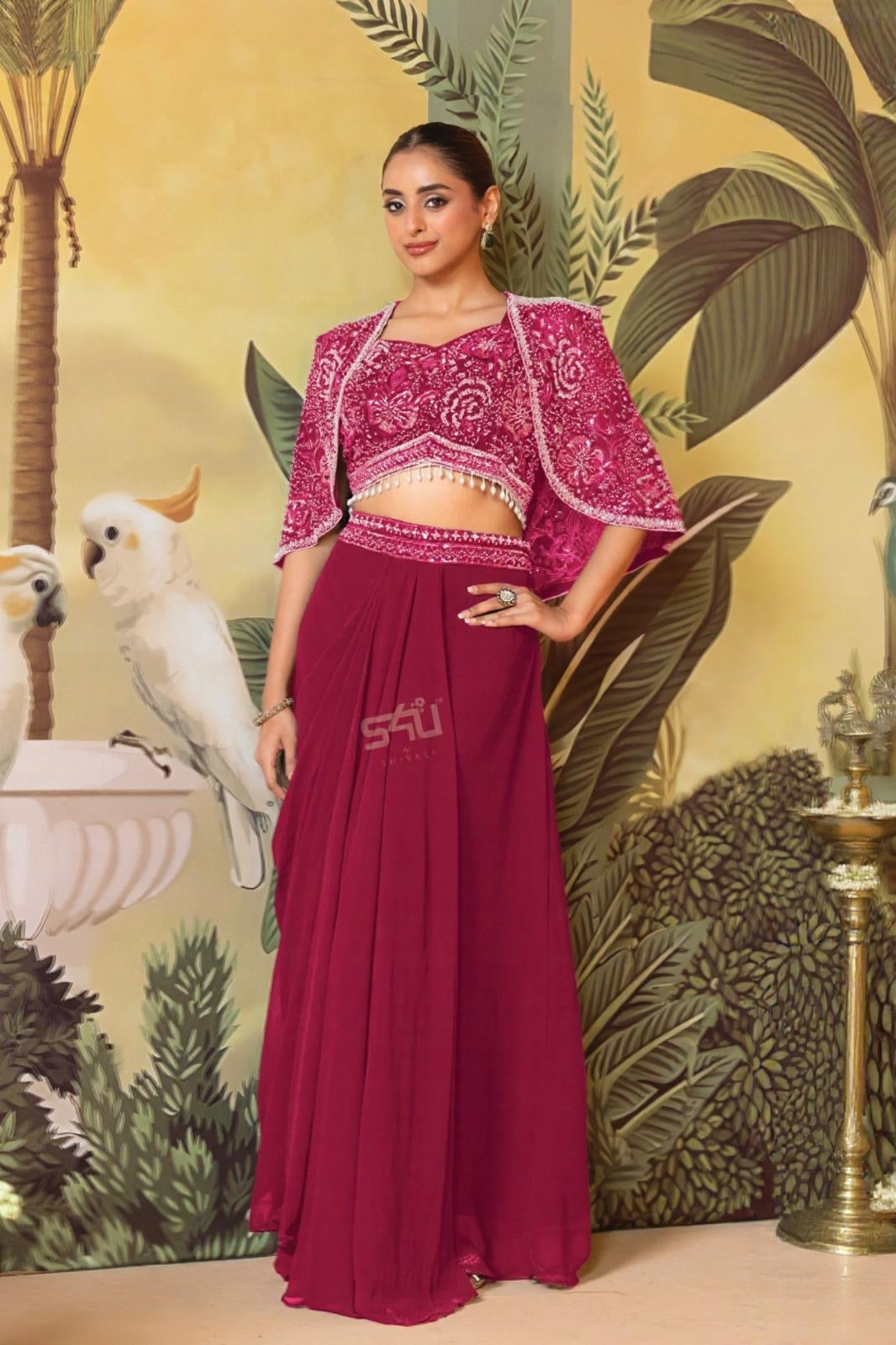 Berry Bloom Drape Set