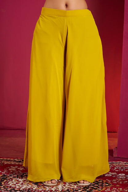 Golden Mirage Sharara Set