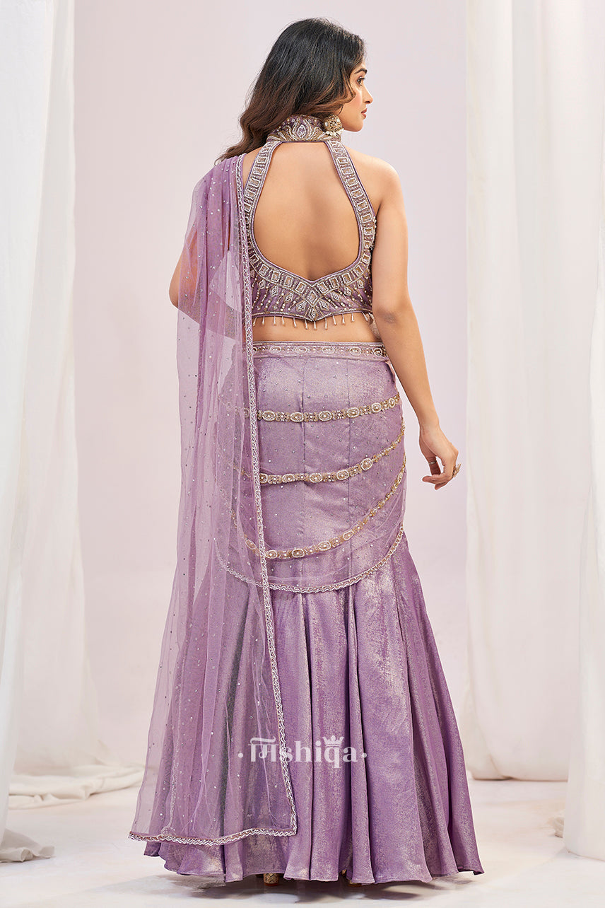 Lilac Stardust Lehenga Set