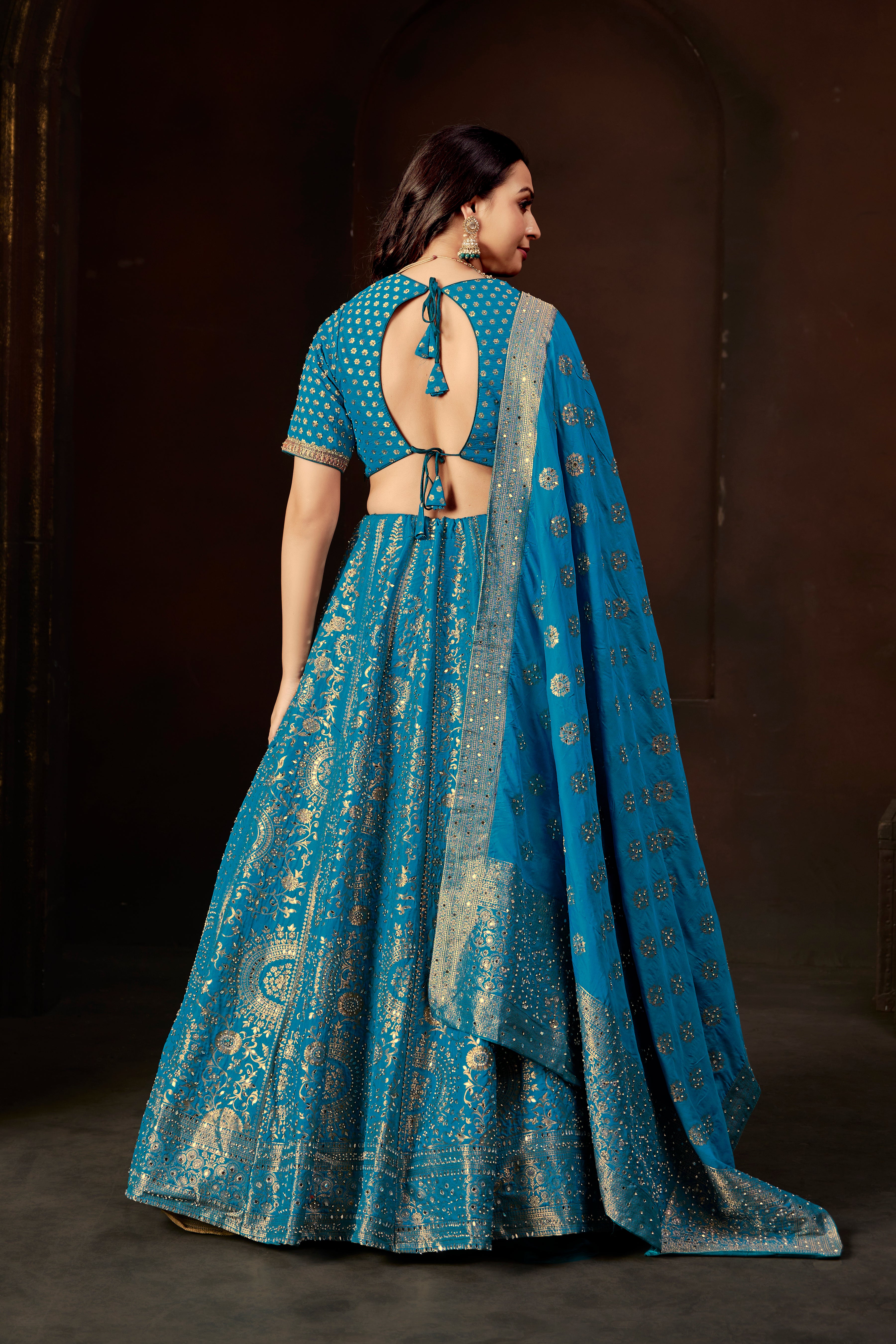 Teal Regal Lehenga