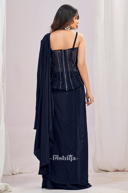 Midnight Sequin Drape Set