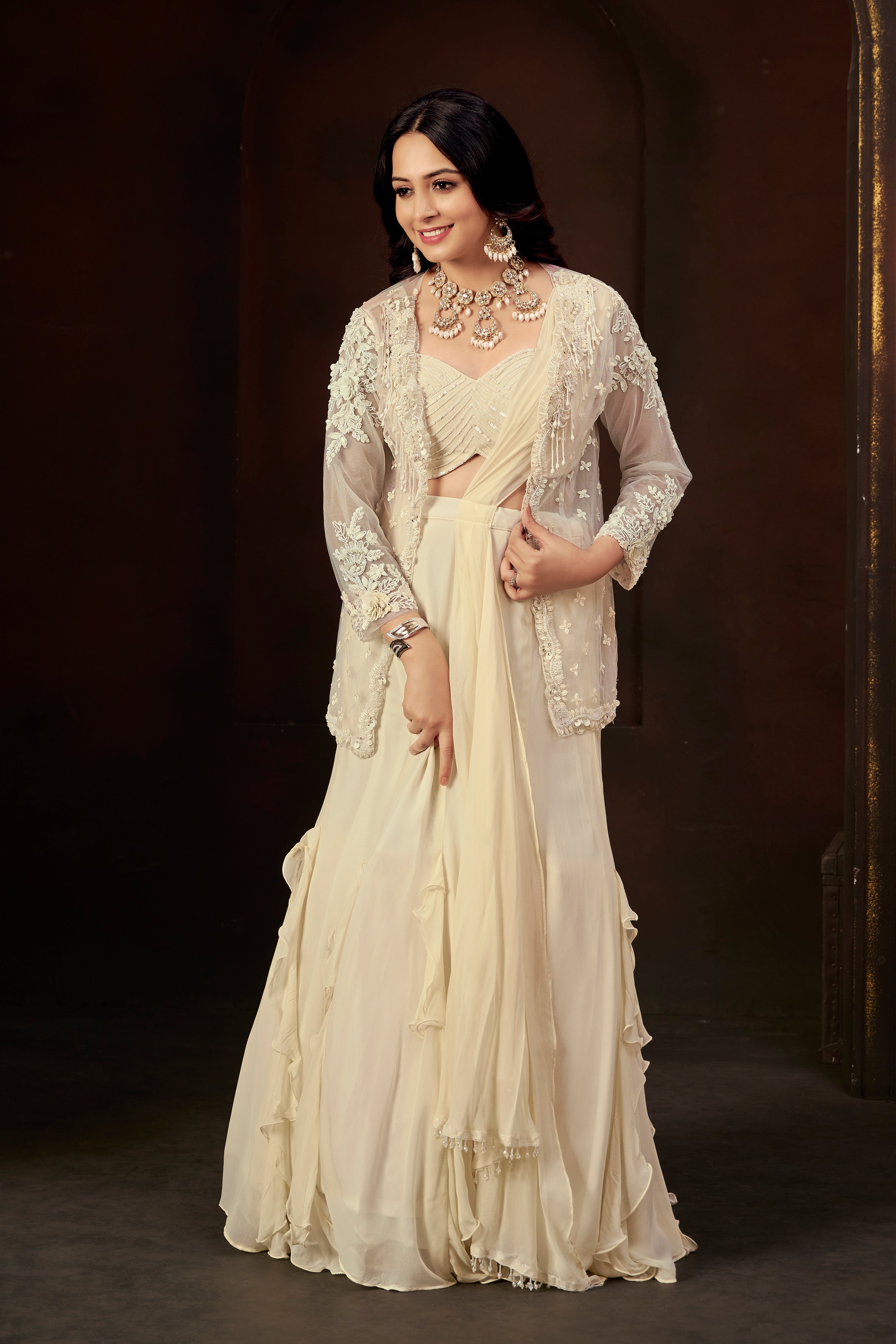 Ivory Aura Lehenga Set